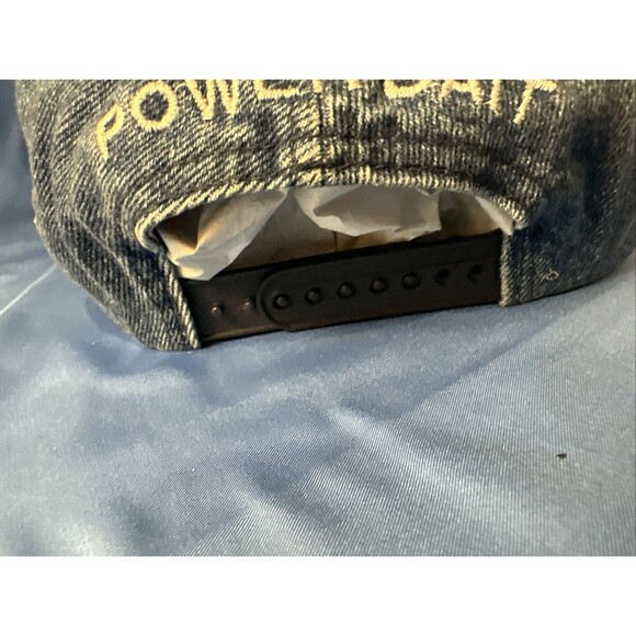 Berkley Power Bait Vtg Products Snapback Patch Trucker Hat Denim - Picture 4 of 7